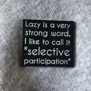 Cute enamel lapel pin